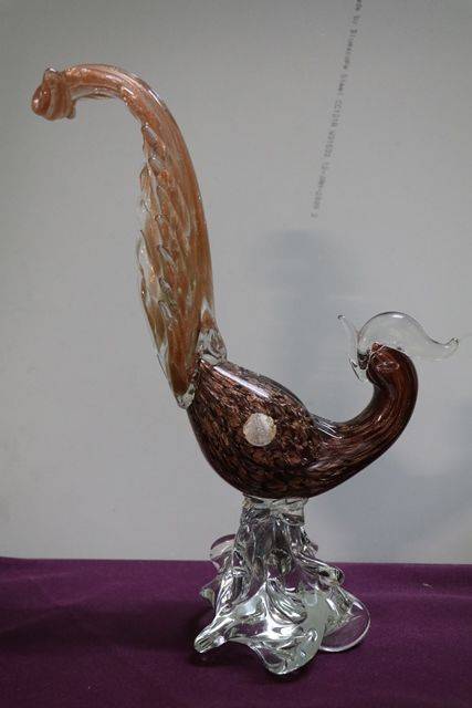 Vintage Murano Glass Pheasants 