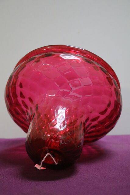 Vintage Ruby Glass Lamp Shade 