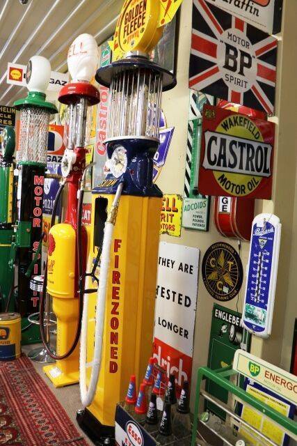 Vintage SATAM Birdcage Manual Petrol Pump