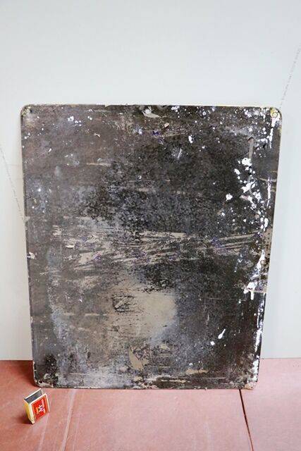 Vintage Shell X100 Motor Oil Enamel Adv Sign 