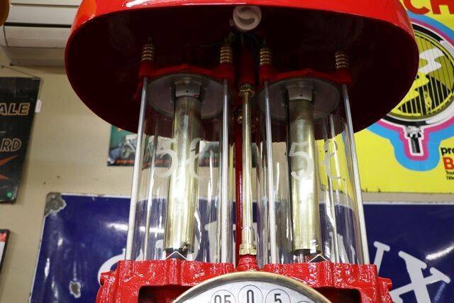 Vintage Siam short  Clock Face Manual Petrol Pump