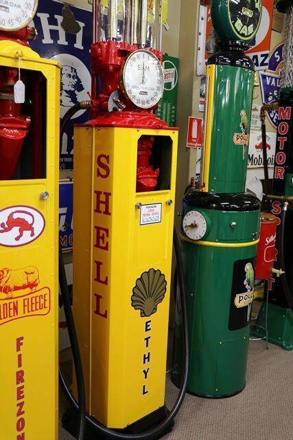 Vintage Siam short  Clock Face Manual Petrol Pump