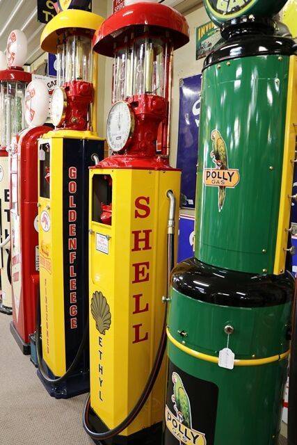 Vintage Siam short  Clock Face Manual Petrol Pump