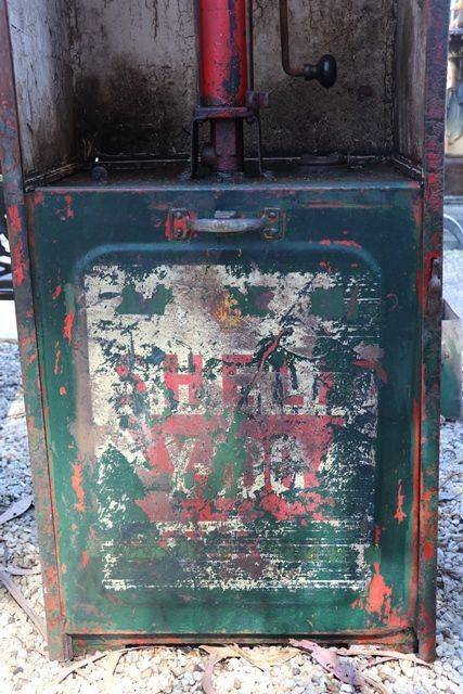 Vintage Single Pump Bread Bin Oil Cabinet  