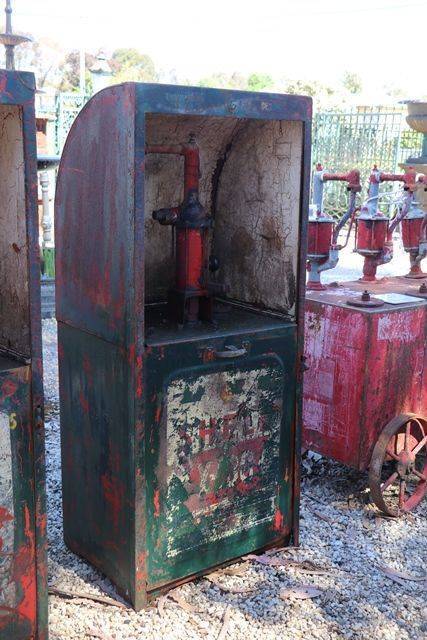 Vintage Single Pump Bread Bin Oil Cabinet  