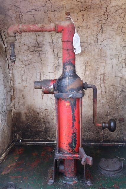 Vintage Single Pump Bread Bin Oil Cabinet  