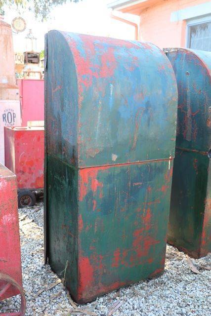 Vintage Single Pump Bread Bin Oil Cabinet  
