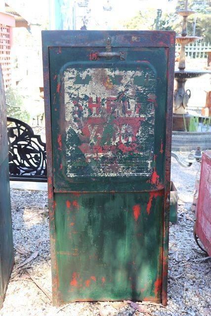 Vintage Single Pump Bread Bin Oil Cabinet  