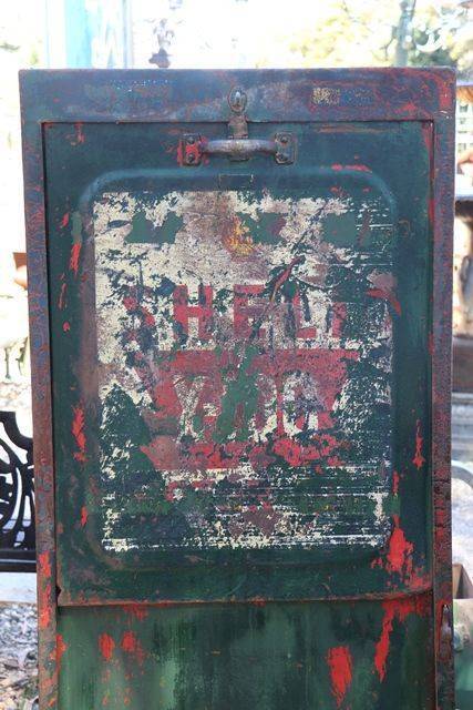 Vintage Single Pump Bread Bin Oil Cabinet  