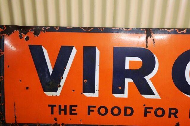 Vintage Virol The Food for Health Enamel Sign 