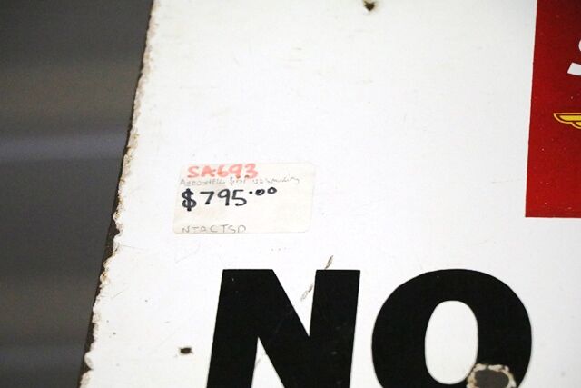 Vintage and Rare AeroShell and BP Air Enamel No Smoking Sign 