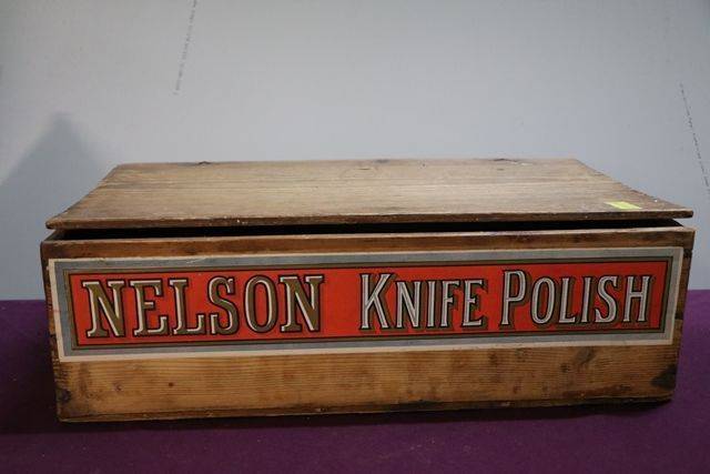 WFlatau and Sons Nelson Knife Polish Wooden Box 