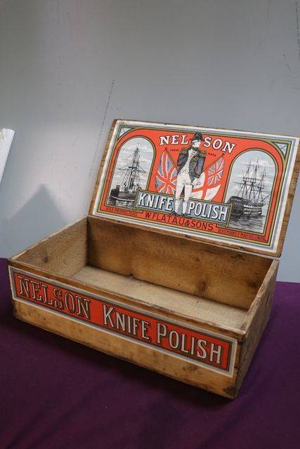 WFlatau and Sons Nelson Knife Polish Wooden Box 