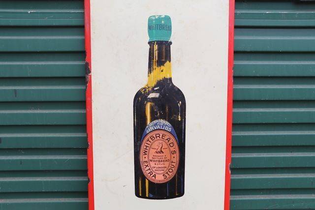 Whitbreadand39s Extra Stout Pale Ale Enamel Advertising Pub Sign 