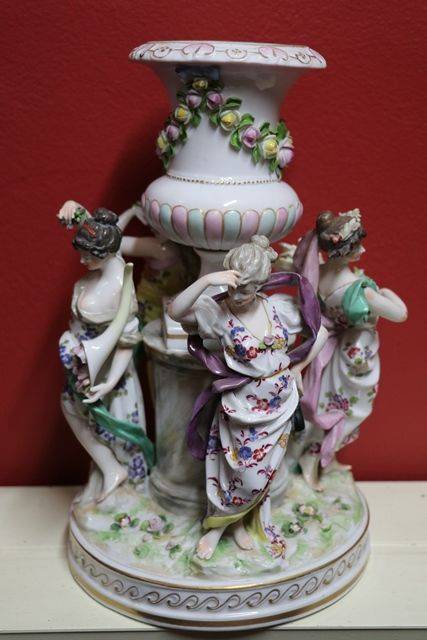 Wonderful 19th Century Ludwigsburg Group  The Four Seasons 
