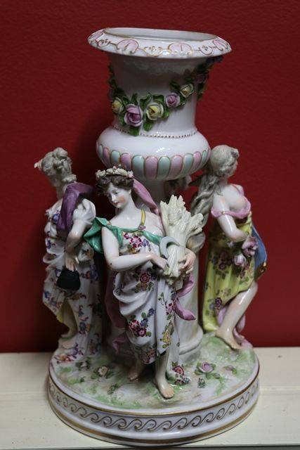 Wonderful 19th Century Ludwigsburg Group  The Four Seasons 