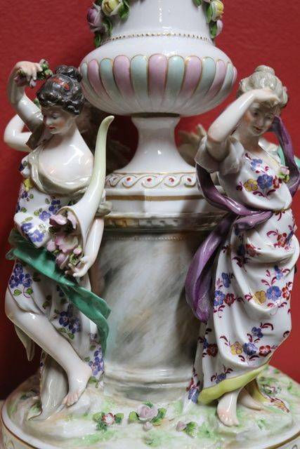 Wonderful 19th Century Ludwigsburg Group  The Four Seasons 