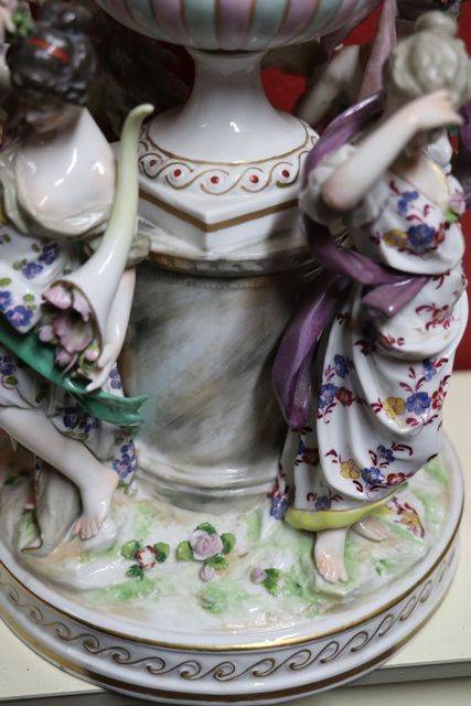 Wonderful 19th Century Ludwigsburg Group  The Four Seasons 