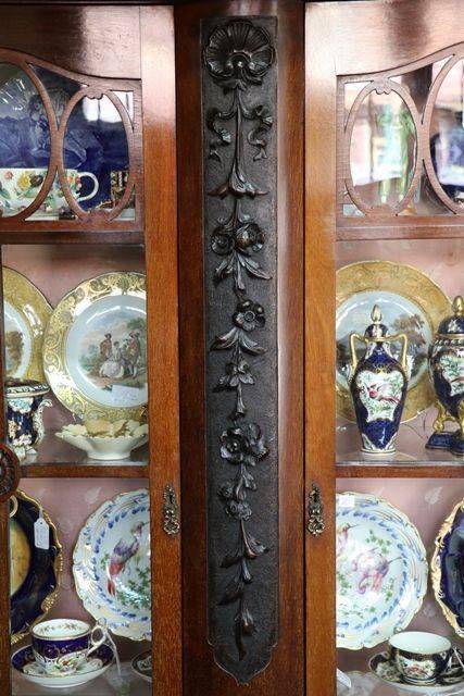 Wonderful Quality Late C19th Two Door Display Cabinet English C1900