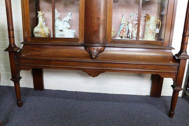Wonderful Quality Late C19th Two Door Display Cabinet English C1900