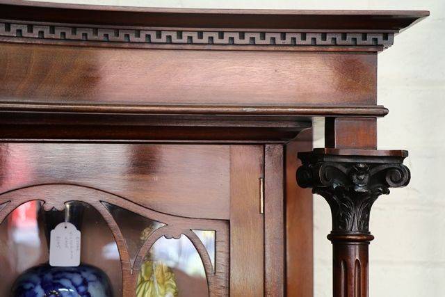 Wonderful Quality Late C19th Two Door Display Cabinet English C1900