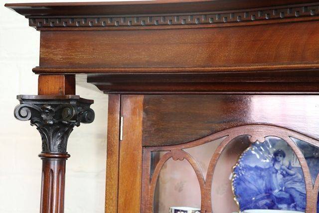 Wonderful Quality Late C19th Two Door Display Cabinet English C1900