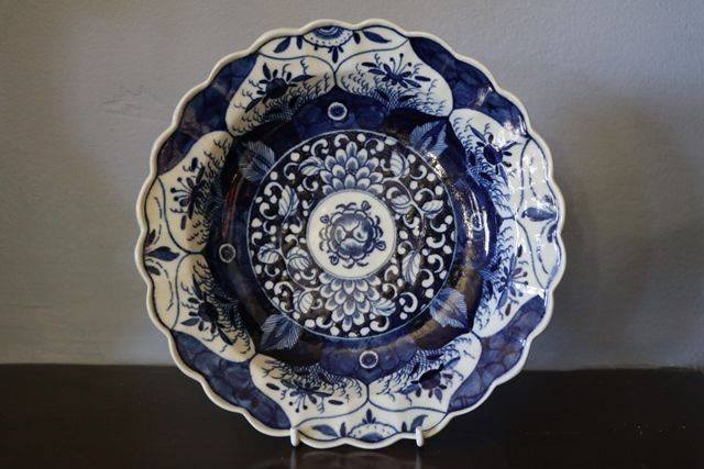 Worcester 18th Century Blue + White Plate 