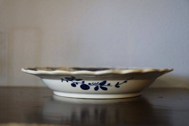 Worcester 18th Century Blue + White Plate 