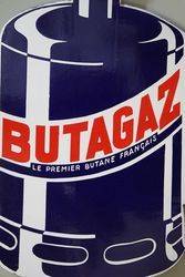 Butagas Double Sided Enamel Advertising Sign