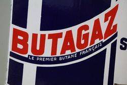 Butagas Double Sided Enamel Advertising Sign