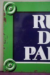 Rue De Paris Enamel France Street Sign 