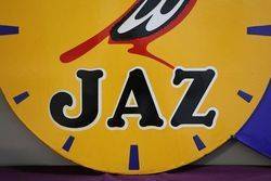 Jaz Clock Double Sided Enamel Advertising Sign
