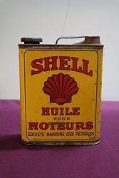 Early Shell 2 Litres Motor Oil Can