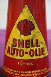 Rare + Unopened Triple Shell SAE 40 Conical Oil Tin 
