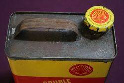 Shell Double Stickman Motor Oil Tin