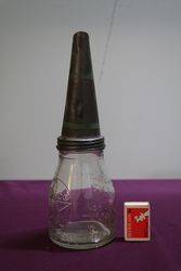 Texaco Pint Bottle With Tin Top