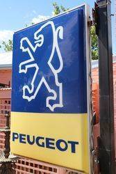 Double Sided Peugeot Light Box Advertising Sign