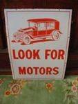 Motoring car pictorial enamel sign---SA71