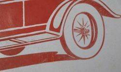 Motoring Car Pictorial Enamel Sign