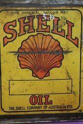 Australian Shell One Gallon Oil Tin