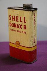 Australian Shell One Pint Donax B Hydraulic Brake Fluid Tin
