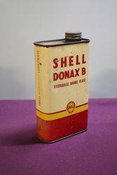 Australian Shell One Pint Donax B Hydraulic Brake Fluid Tin