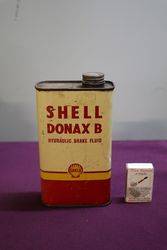 Australian Shell One Pint Donax B Hydraulic Brake Fluid Tin