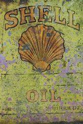Australian Shell Quart Motor Oil Tin