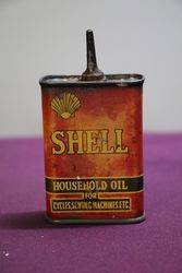 Australian Shell 4 oz  Household Oil Tin 