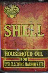 Australian Shell 4 oz  Household Oil Tin 