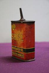 Australian Shell 4 oz  Household Oil Tin 