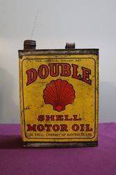 Australian Shell Double One Gallon Motor Oil Tin