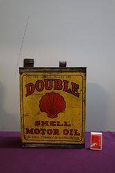 Australian Shell Double One Gallon Motor Oil Tin