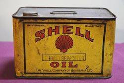 Australian Shell Half Gallon Hand Separator Agricultural  Oil Tin 